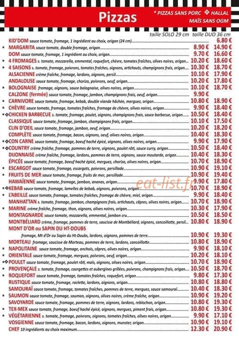 Piz'a Dom' — carte page 3