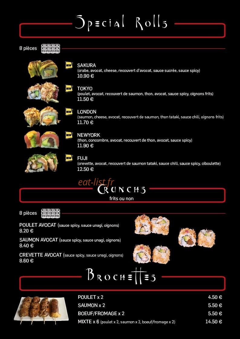 Sushi Thai — carte page 5
