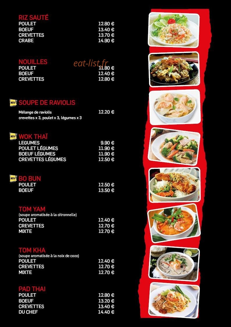 Sushi Thai — carte page 10