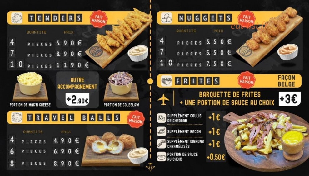 Travel Burger — carte page 2