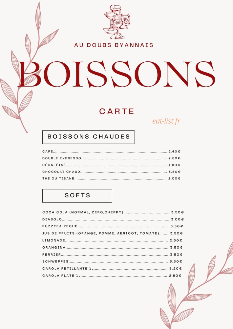 Au Doubs Byannais — carte page 2