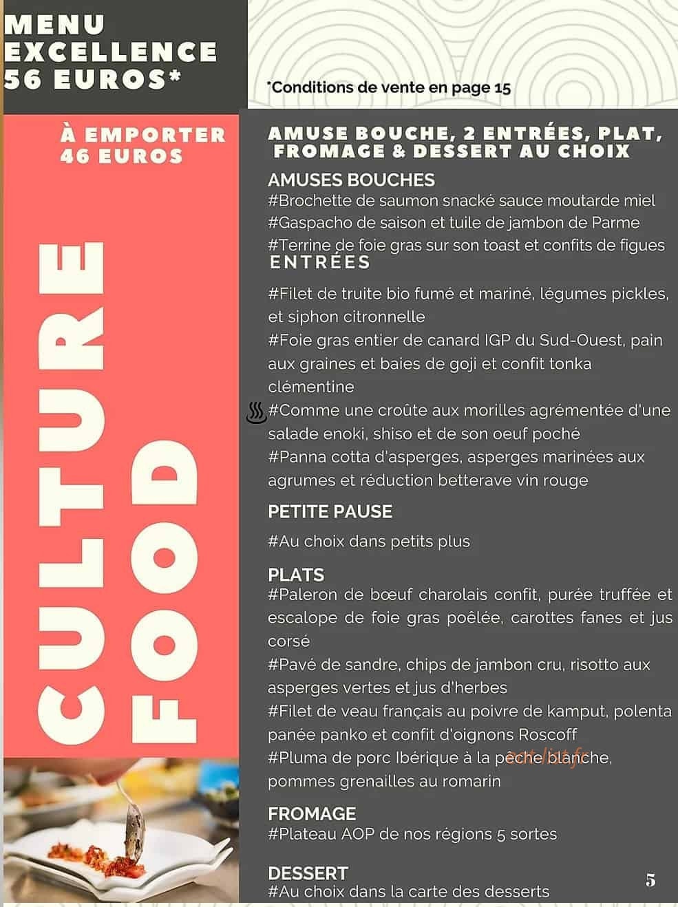 Culture food — carte page 4