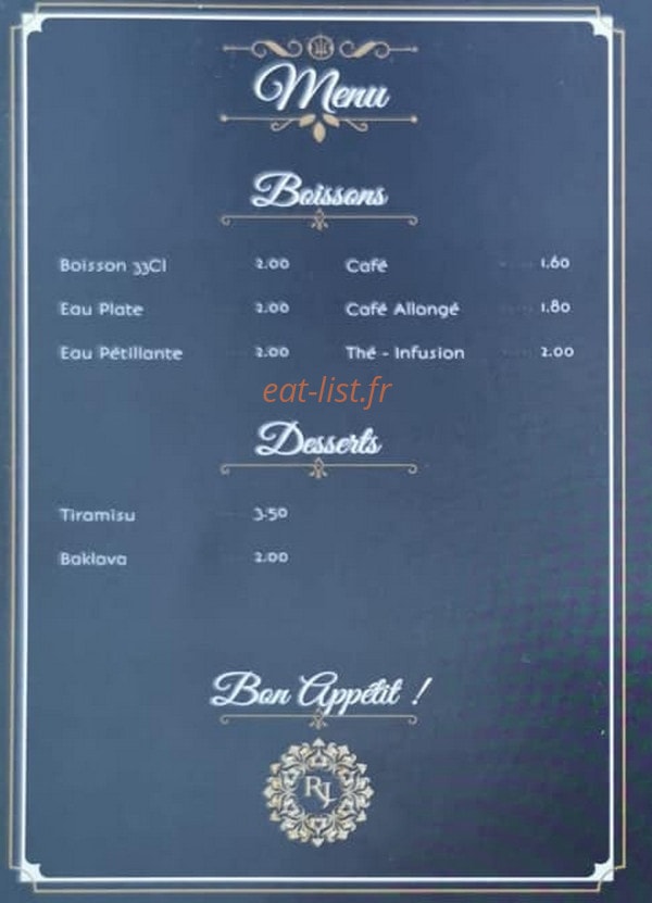 Restaurant de Jougne — carte page 4
