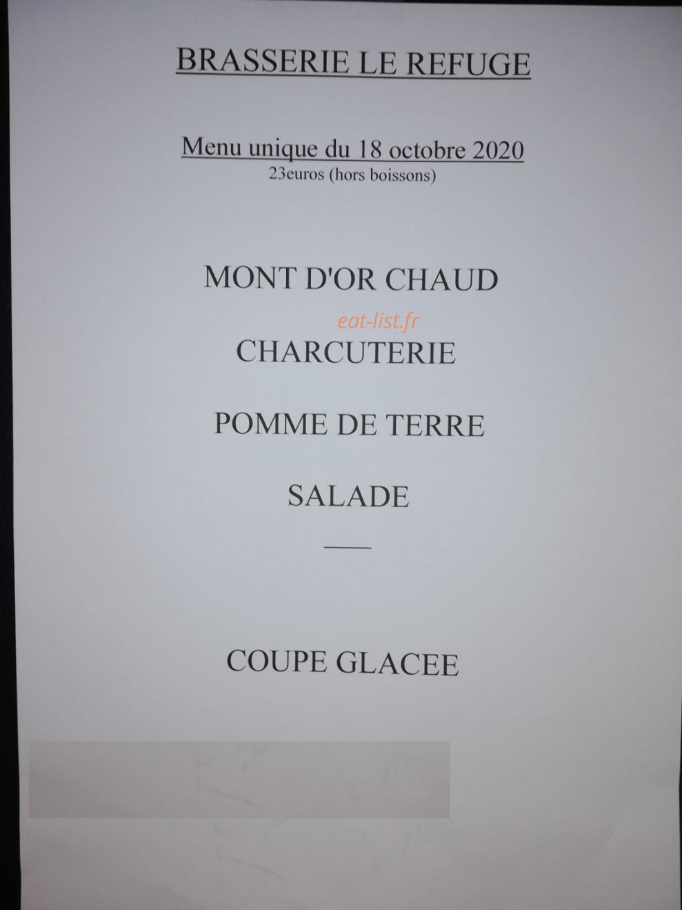 Le refuge — carte page 1