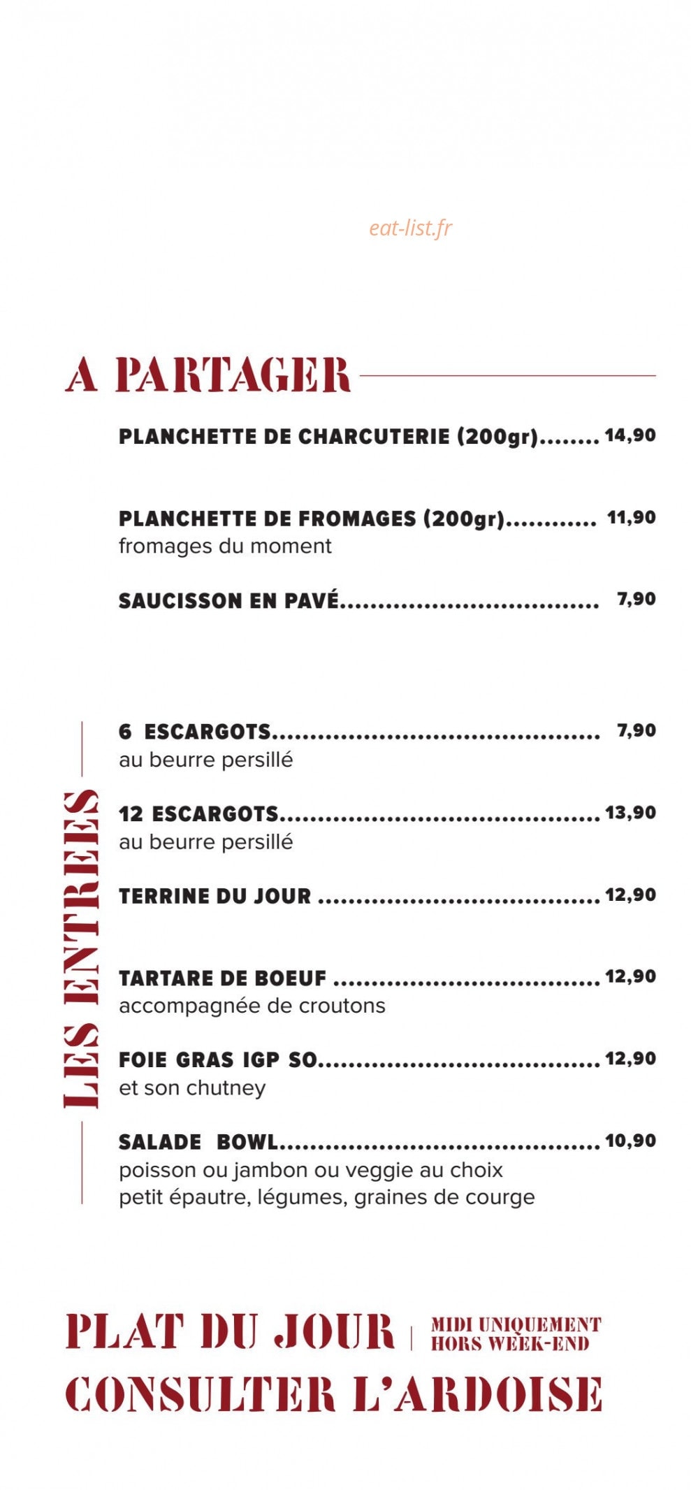 La Fabrik By Donat — carte page 1