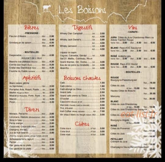 Le Chamois — carte page 2
