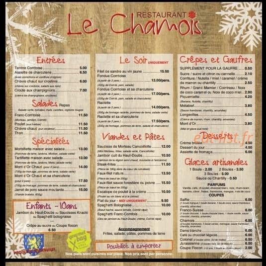 Le Chamois — carte page 1