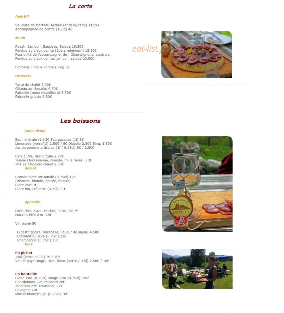 La Petite Echelle — carte page 1