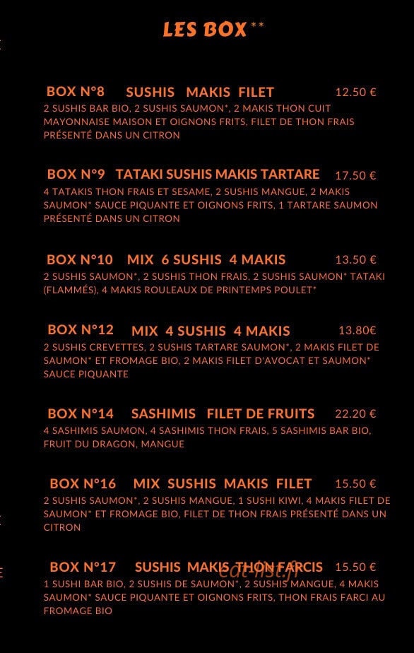 Carte et menu de La Cuisine de Jade à Bretonvillers — page 4