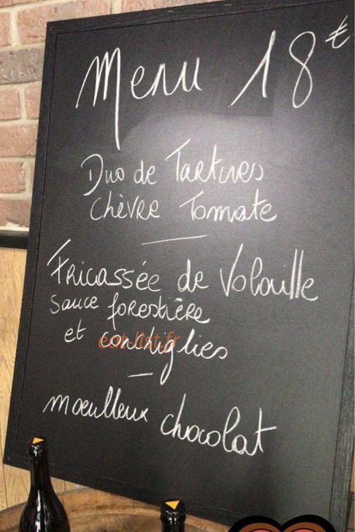 Café du cours — carte page 1