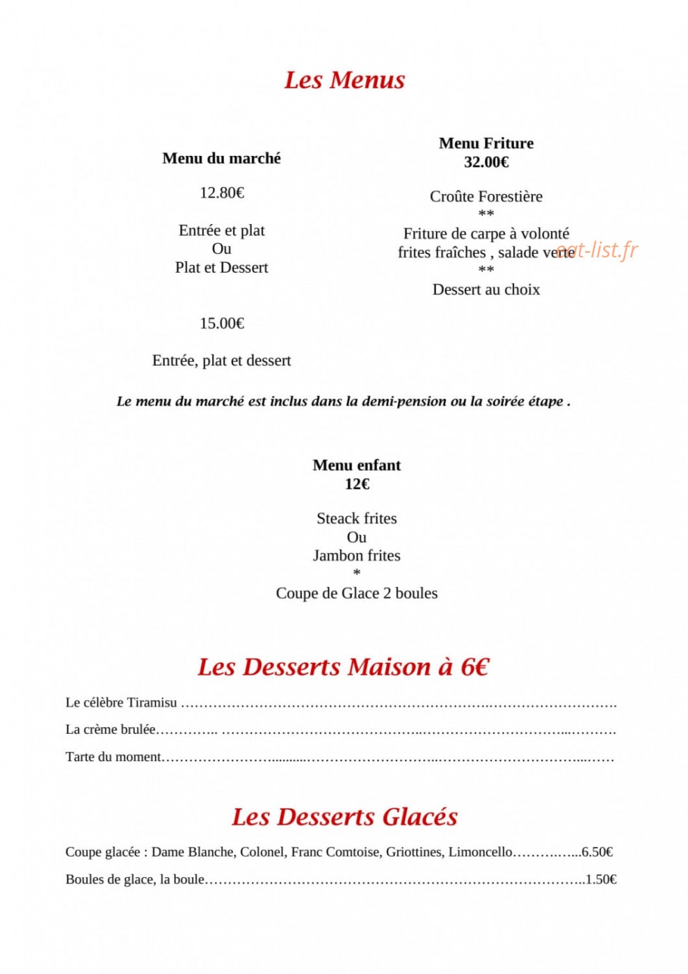Charme Hôtel — carte page 2