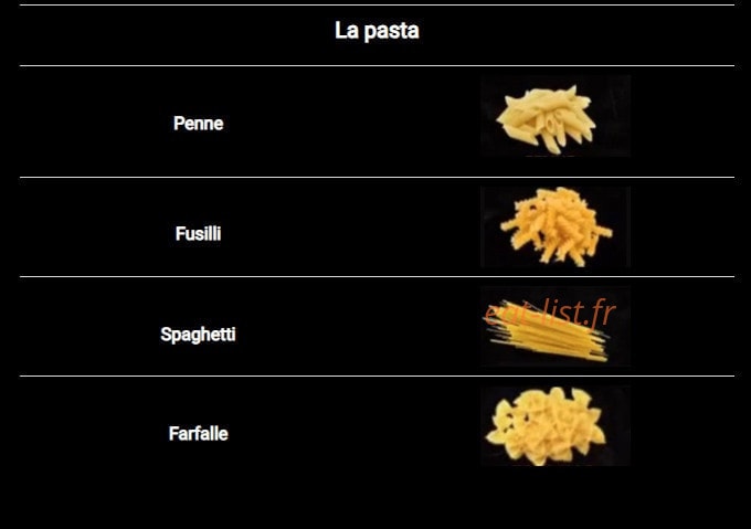 Buena pasta — carte page 2