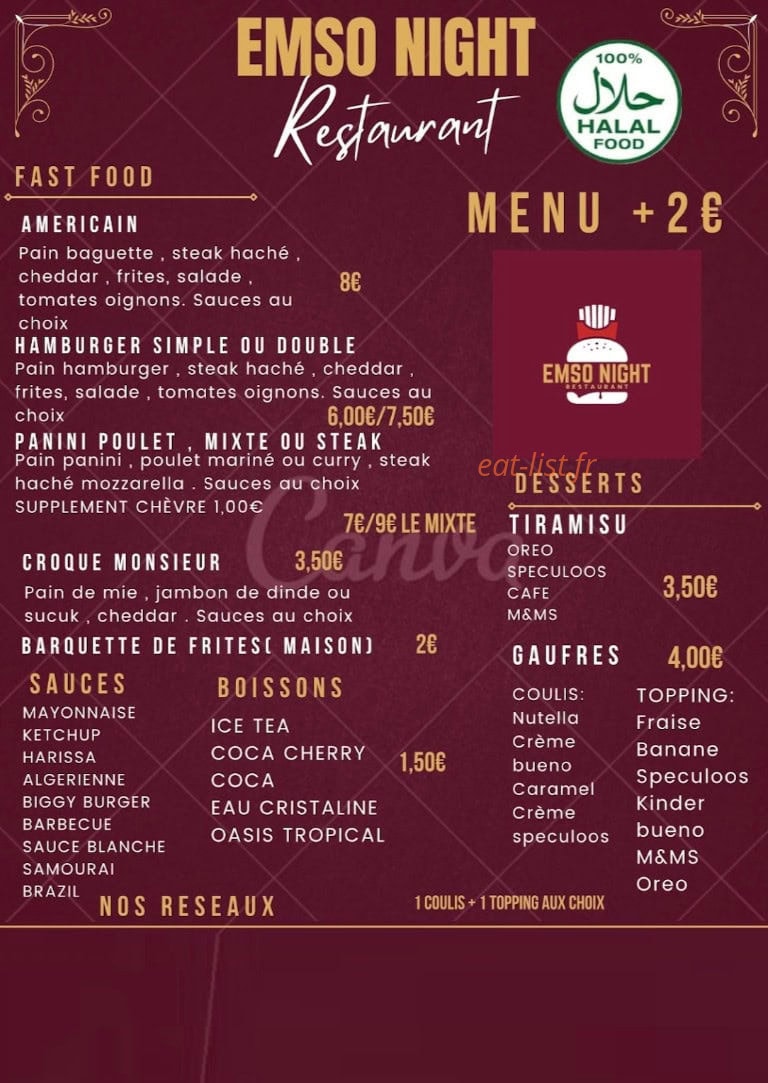 Emso Night — carte page 1