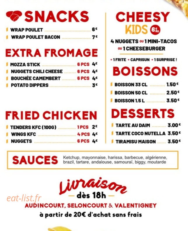 Le Cheesy — carte page 4