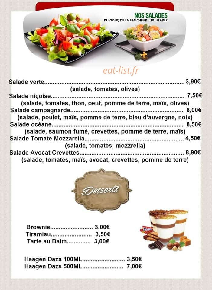 O'Poulet Braisé — carte page 8