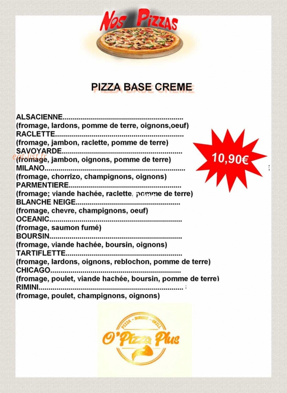 O'Poulet Braisé — carte page 3