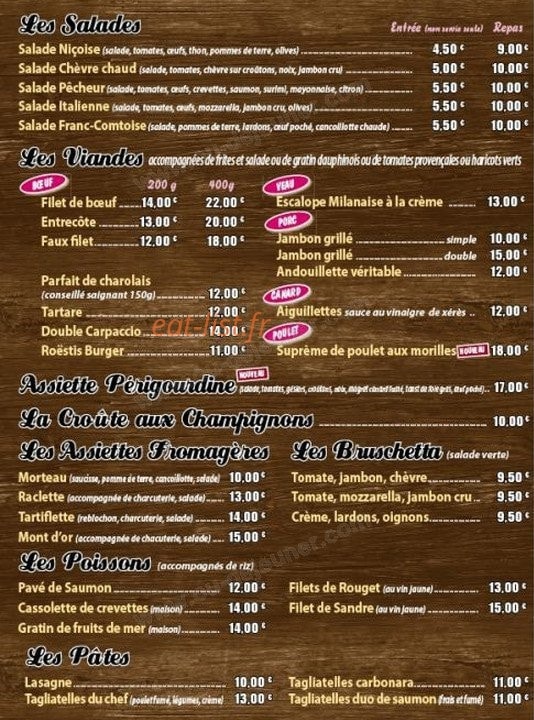 Le P'tit S'invite — carte page 1