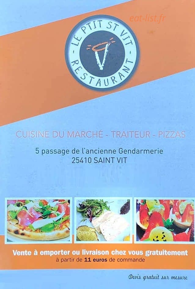 Le P'tit Saint Vit — carte page 1