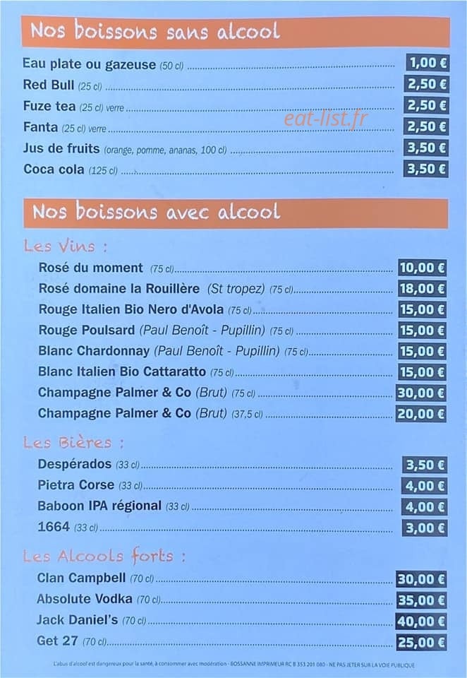 Le P'tit Saint Vit — carte page 4