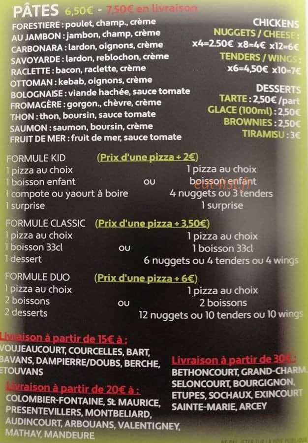 Le Carré Pizza — carte page 4