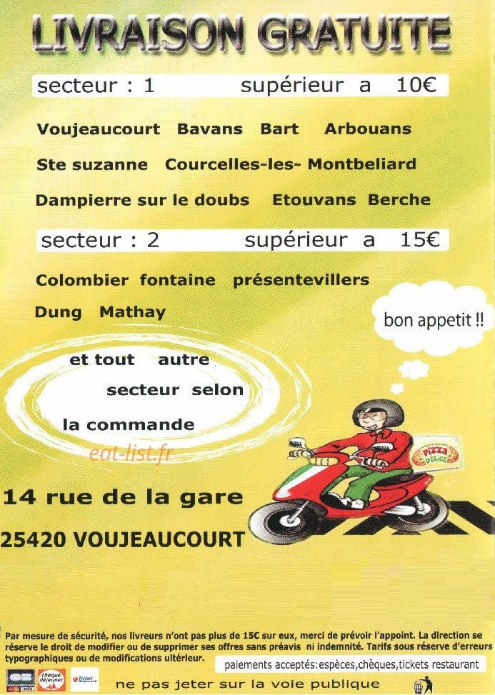 Pizza Délice — carte page 6