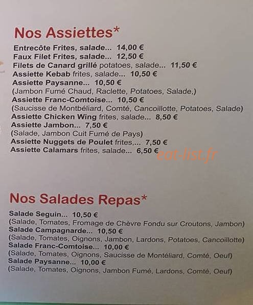 Le P'tit Quingeois — carte page 2
