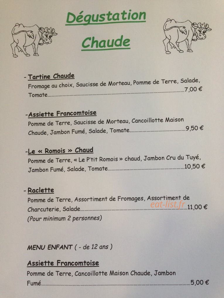 Fromages Lehmann — carte page 2