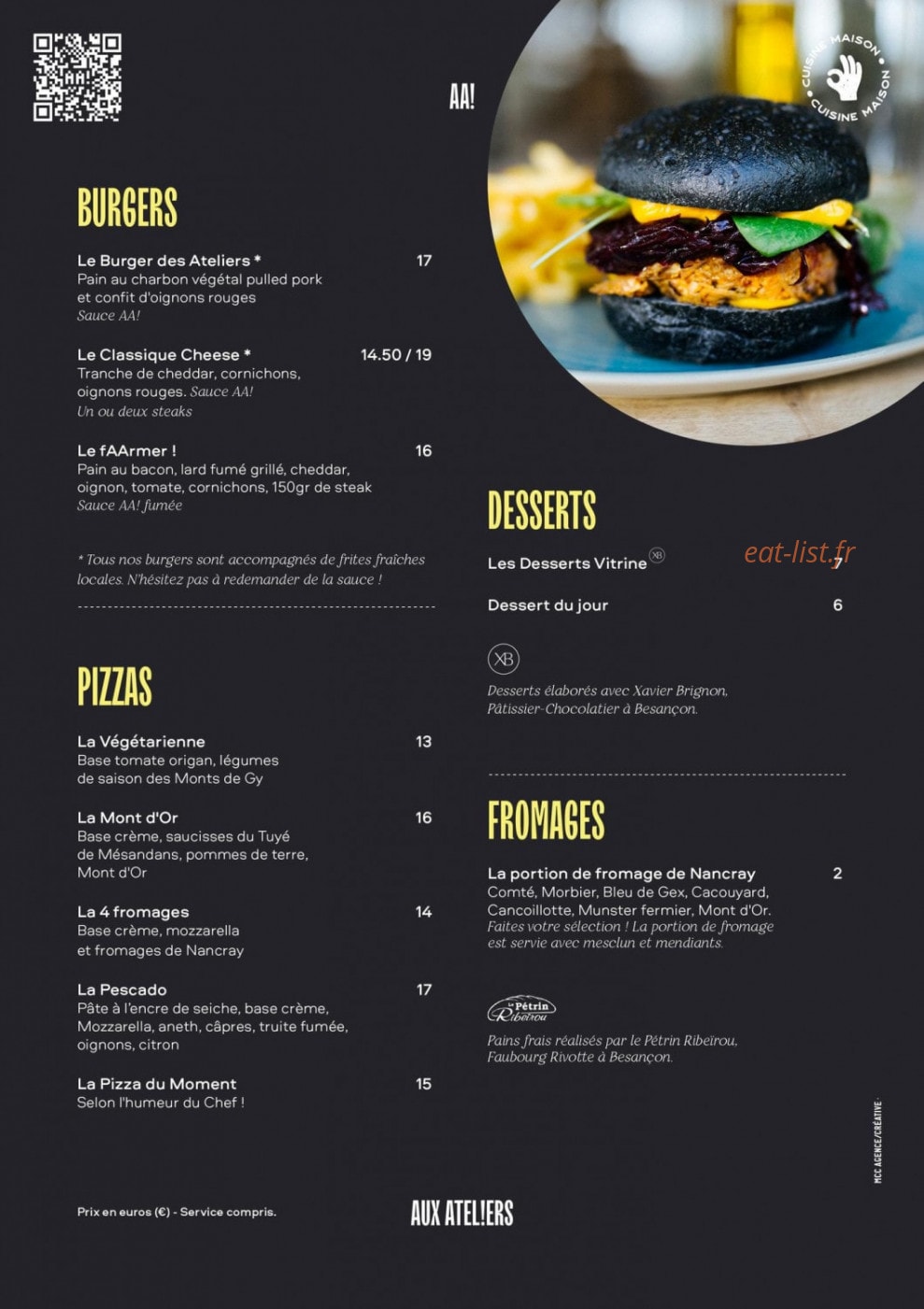 Aux Ateliers — carte page 2