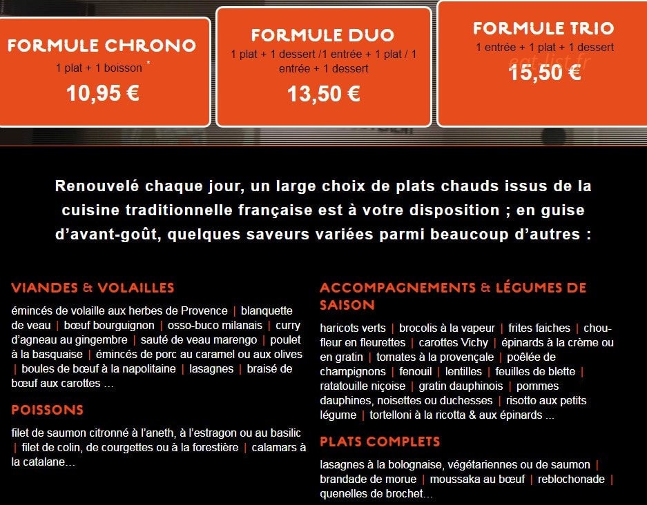 La Formule — carte page 2