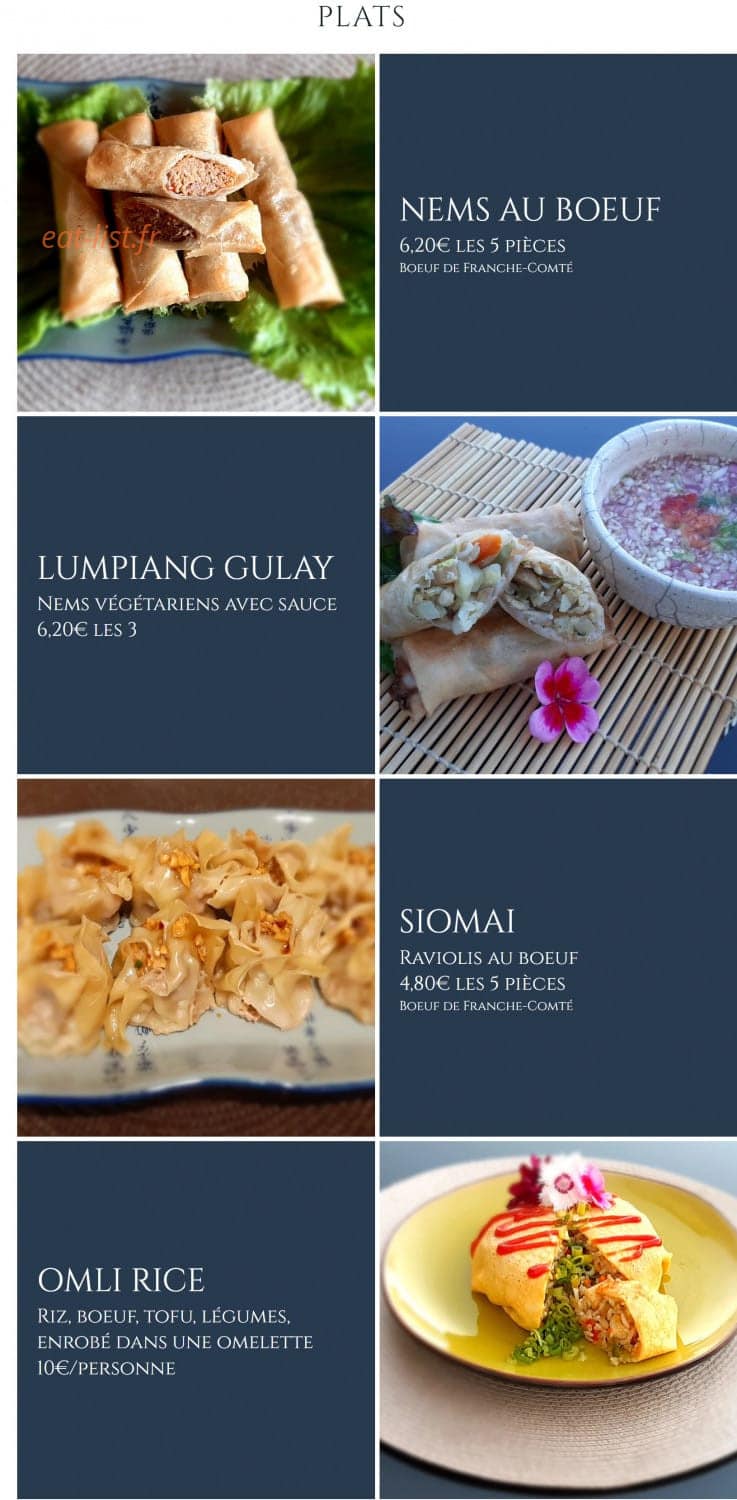 La cuisine de Malou — carte page 1