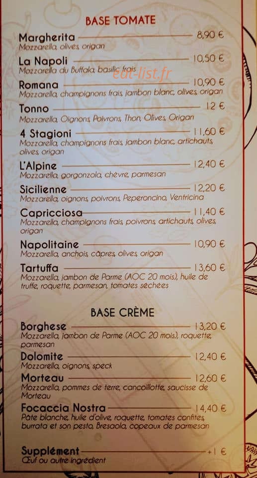 Le Pinocchio — carte page 1