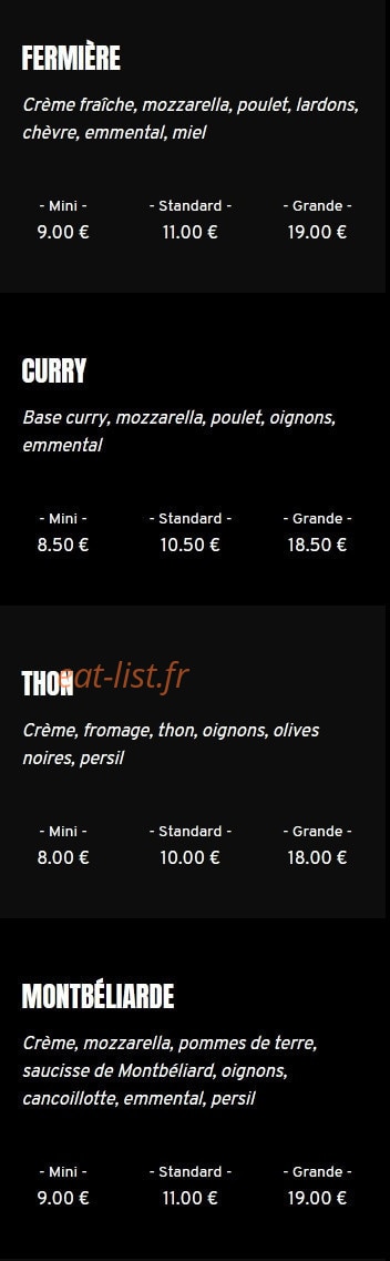 pizzeria du champ de foire — carte page 9