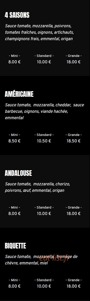 pizzeria du champ de foire — carte page 2