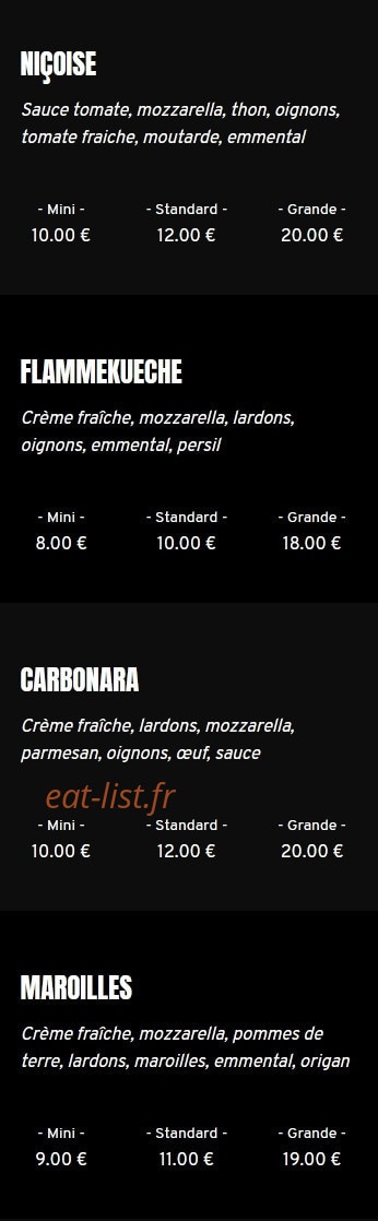pizzeria du champ de foire — carte page 8