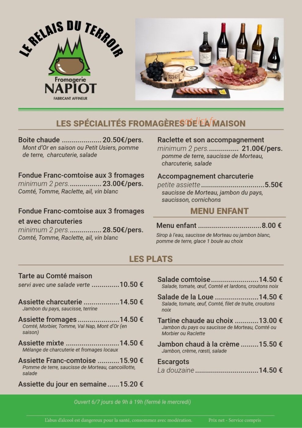 Le relais du terroir — carte page 1
