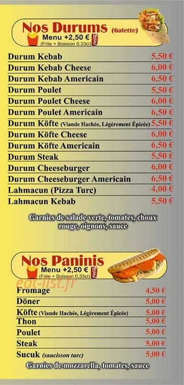 Kebab De La Place — carte page 4