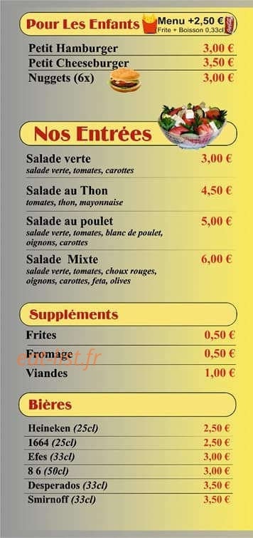 Kebab De La Place — carte page 5