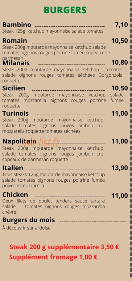 Nonna Pizza — carte page 4