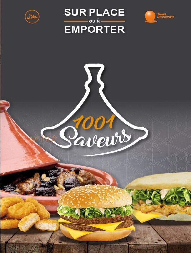 1001 Saveurs — carte page 1