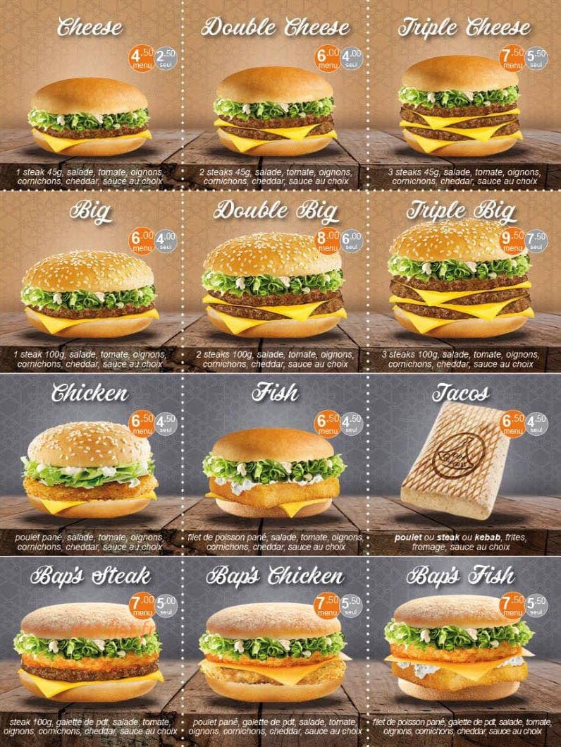 1001 Saveurs — carte page 3