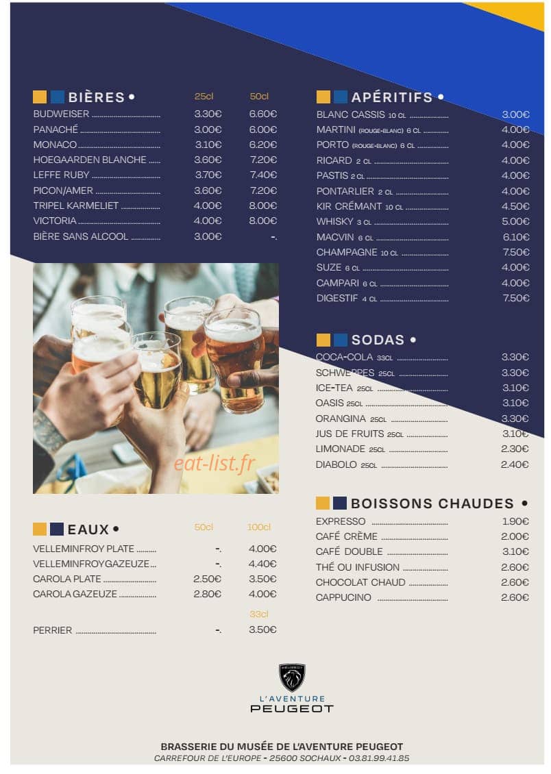 Brasserie du Musee Peugeot — carte page 4