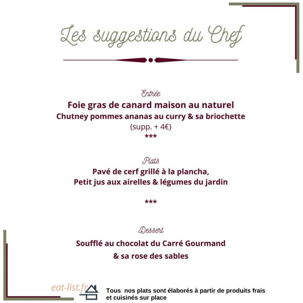 Carré Gourmand — carte page 5