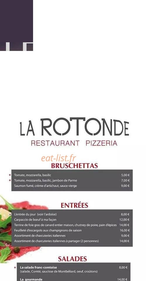 La Rotonde — carte page 1
