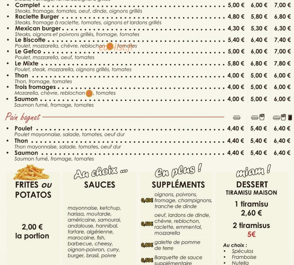 Smellie's — carte page 2