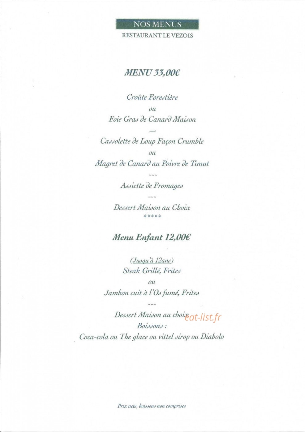 Le Vézois — carte page 3