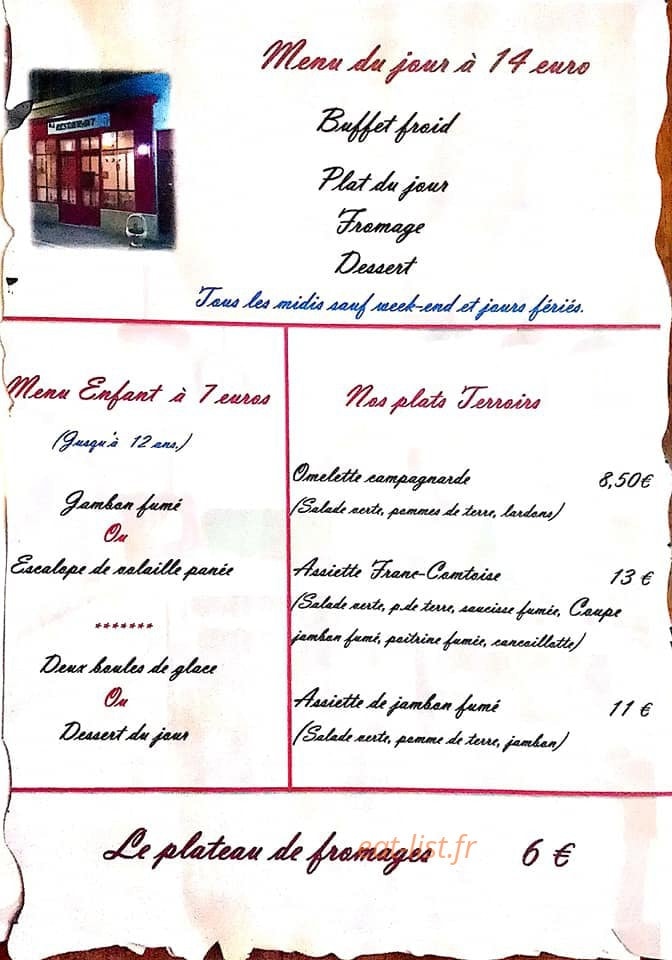 Bar des Chineurs — carte page 7