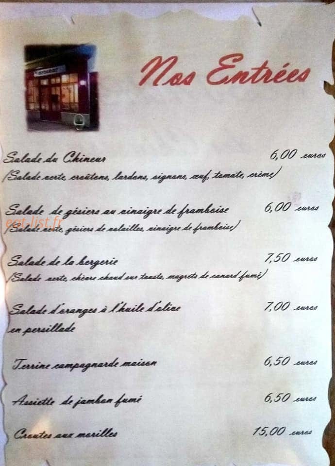 Bar des Chineurs — carte page 2