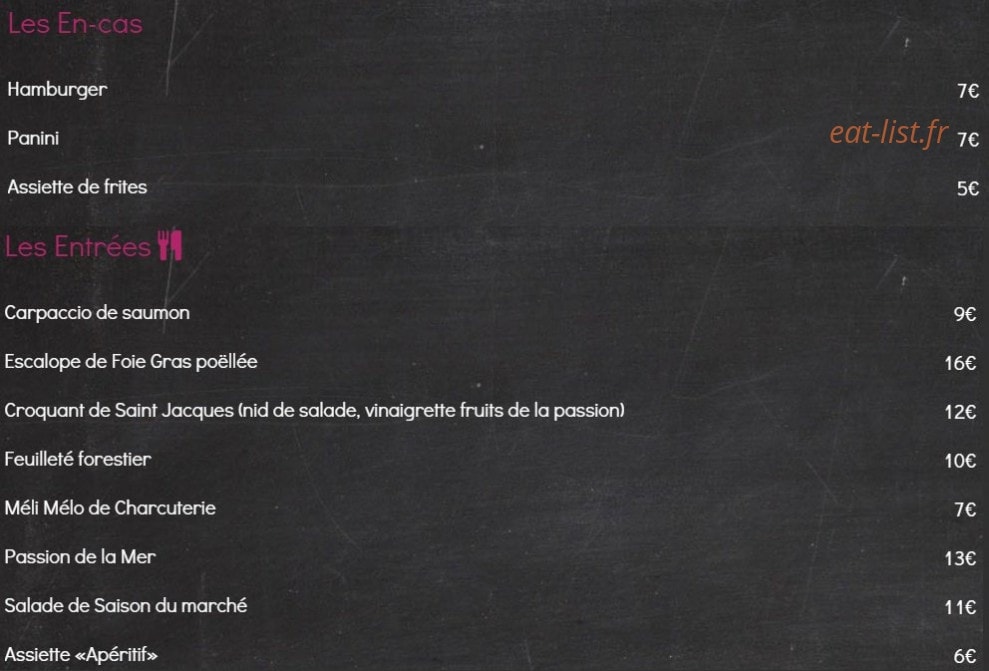 Le Festin — carte page 1
