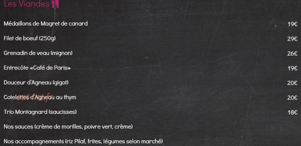 Le Festin — carte page 2