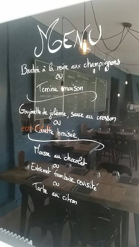 La cave au resto — carte page 1